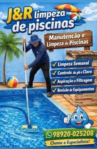 Limpeza e manutenção de piscinas 