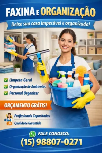 Trabalho com Limpeza Faxina e Diarista Sorocaba 