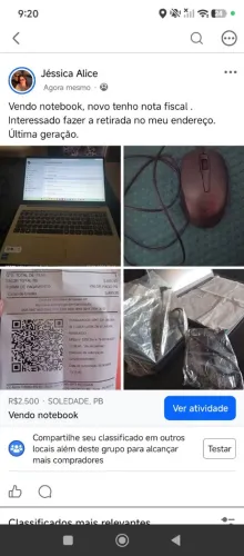 Vendo notebook iPad