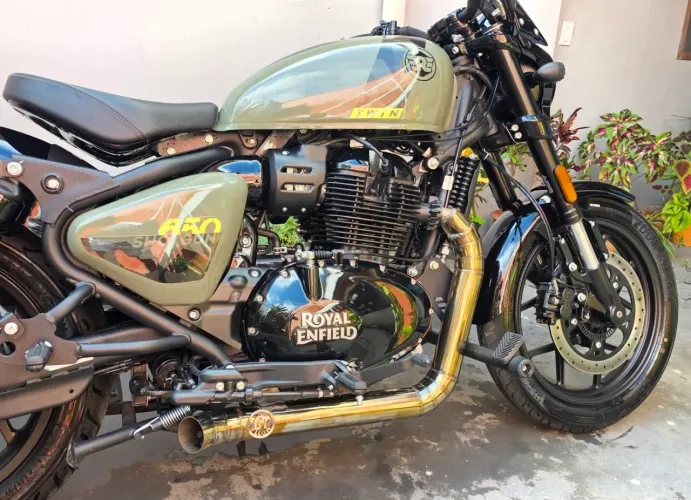 ROYAL ENFIELD SHOTGUN 650 VERDE - ESTILO, POTÊNCIA E EXCLUSIVIDADE!
