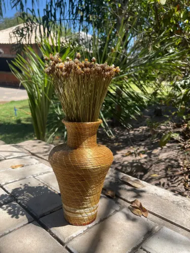Vaso Capim Dourado 25x20