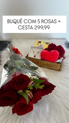 PROMOÇÃO BUQUÊ + CESTA