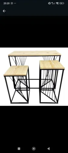 Trio mesas de decoração 