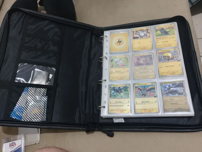 Fichário para colecionar cartas (pokemon, magic etc)