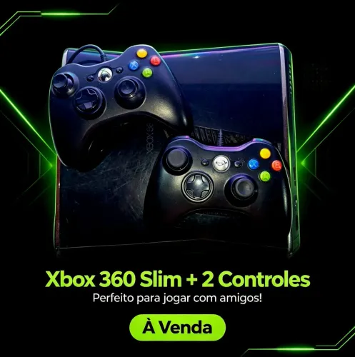 XBOX 360 SLIM DESBLOQUEADO - Barato e Pronto pra Jogar!