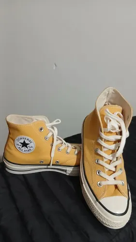 Tênis All Star Converse Cano Alto Amarelo Original 36