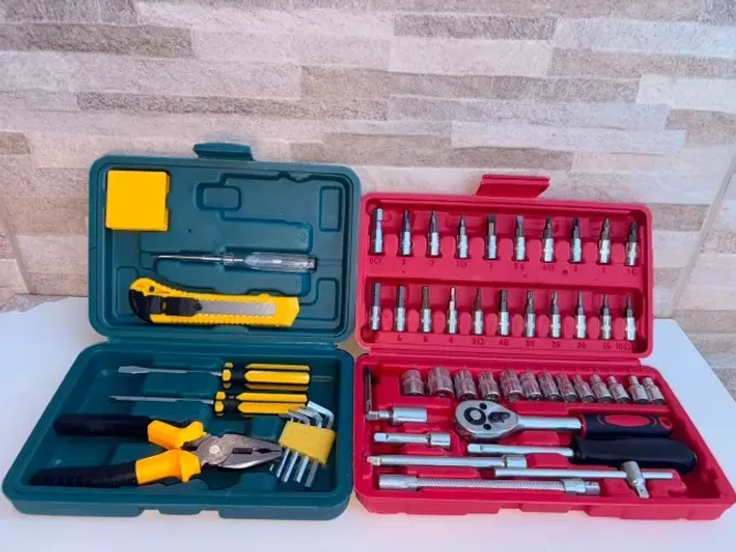 Kit de Ferramentas Completo com Soquetes e Acessórios