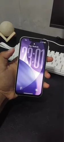 iPhone 13 128GB Branco - Tudo Funcionando | Bateria e Tela Trocadas