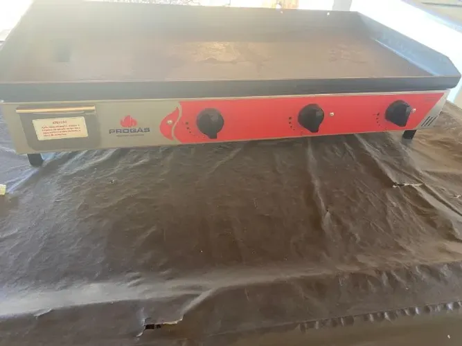 Chapa Lanche, Bifeteira Profissional 120 Cm Pr-1200g Progás Cor Cinza
