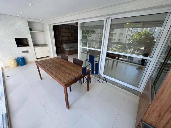 Apartamento para locação anual na praia das Pitangueiras, varanda gourmet, 3 dormitórios,