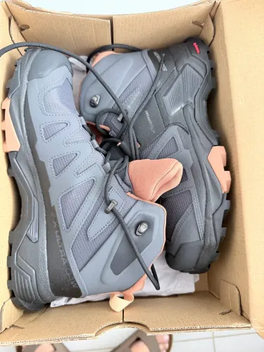 Bota Salomon X Ultra 4 Mid Gtx W Azul/rosa Feminino