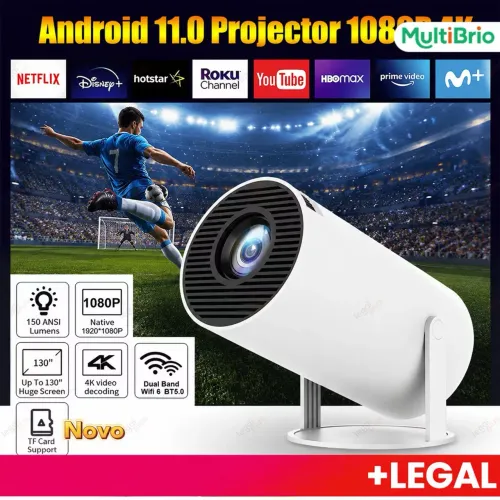 Projetor 4k HD novo