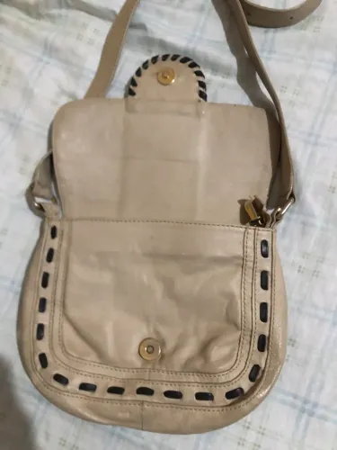 Bolsa feminina em couro legítimo, atacador com uma