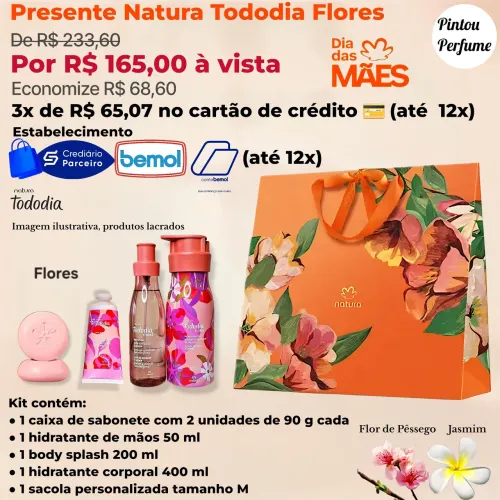 Tododia Flores Kit Natura em Promoção (4 produtos)
