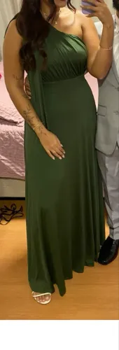 Vestido madrinha/formatura/festa verde oliva