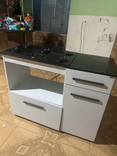 Vendo fogão cooktop de 5 bocas com balcão