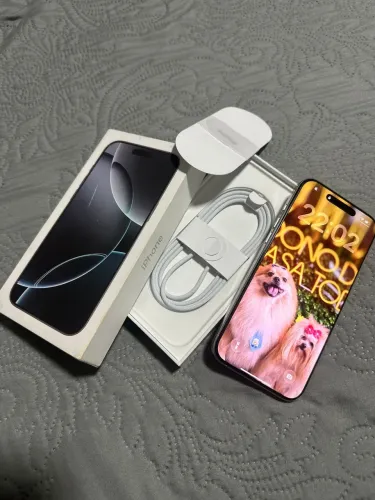 iPhone 16 pro Max, Branco 256gb impecável.