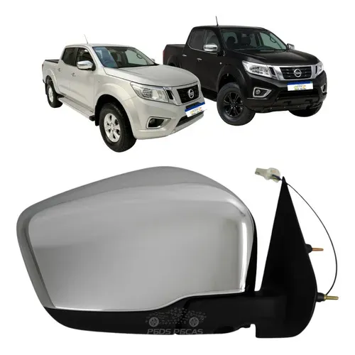 Retrovisor Direito Cromado Nissan Frontier 2017 2018 A 2022  Direito/passageiro