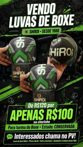 Luva de boxe da shiroi de 1988