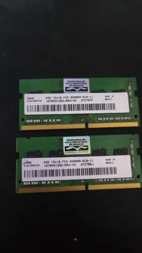 Kit Memória RAM Notebook 8GB (2x4GB) DDR4 3200MHz Original Samsung / Galaxy Book