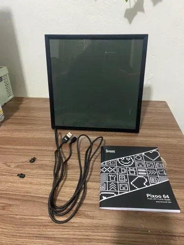 Pixoo 64 display led decoração Divoom