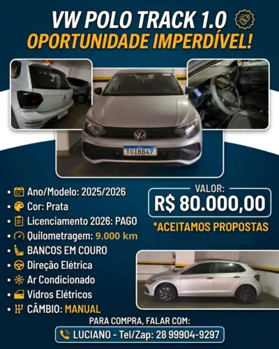 Volkswagen Polo Track 1.0 Flex 12V 5P 2026