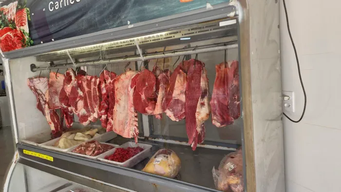 Balcão expositor de Carne bem conservado