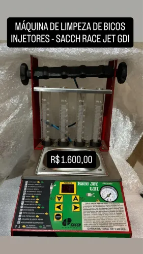 MÁQUINA DE LIMPEZA/MANUTENÇÃO DE BICOS INJETORES- SACCH RACE JET