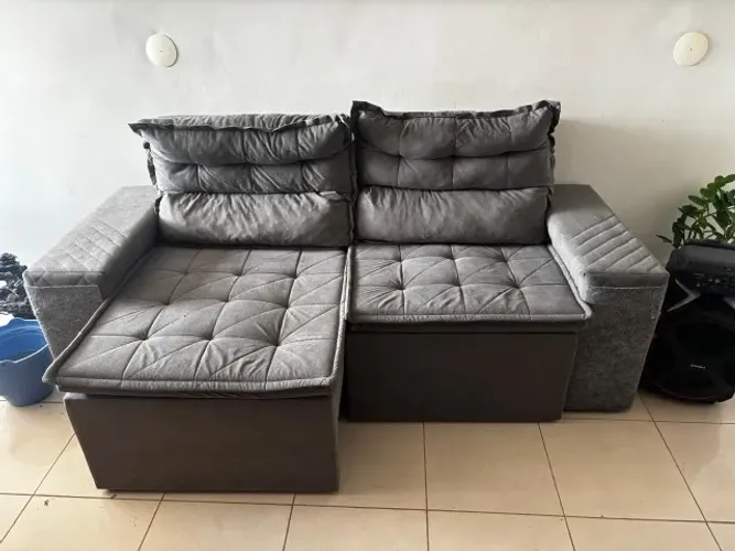 Sofá retrátil dois lugares