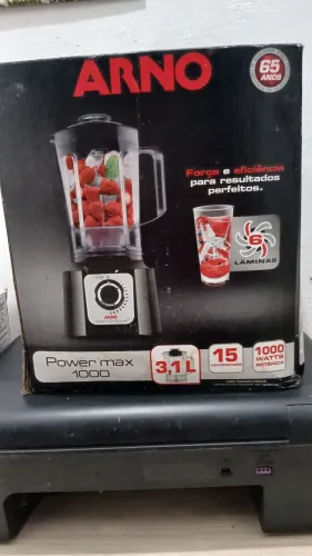 Liqulidificador arno 3,1 litros 15 velocidades 6 lâminas 