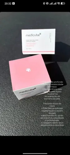 Creme de Colágeno Medicube PDRN Pink e Creme deep vita c 