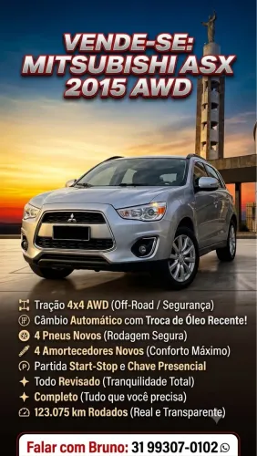 Mitsubishi ASX 2.0 16V 4X4 160cv Aut. 2015