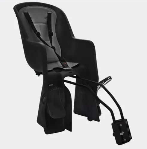 Cadeira Infantil p Bicicleta Traseira Fixação Quadro Polisport Preto