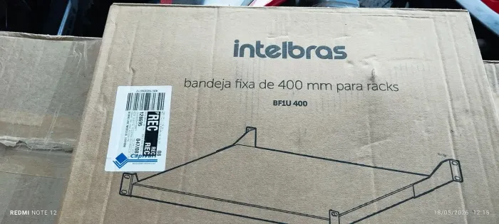 Bandeja Fixa 1u De 400 Mm Bf1u 400 Intelbras Alta Qualidade