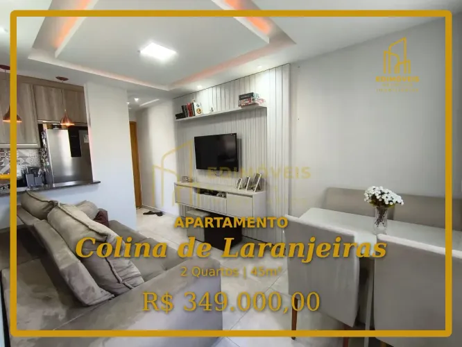 Colina de Laranjeiras: Apartamento 2 quartos com área de lazer completa!
