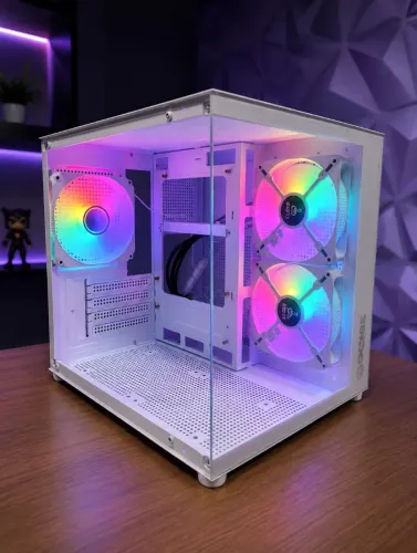 Gabinete aquário branco acergeek