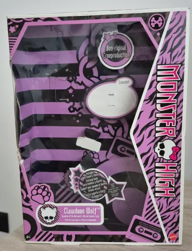 Caixa Monster High Clawdeen Creeproduction AVARIADA