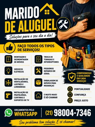 MARIDO DE ALUGUEL - SOLUÇÕES RÁPIDAS PARA SUA CASA!