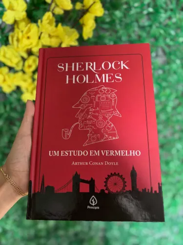 Livro Sherlock Holmes  - Um estudo em Vermelho (capa dura)