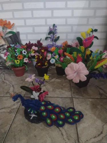 Flores Artesanal de Chenille