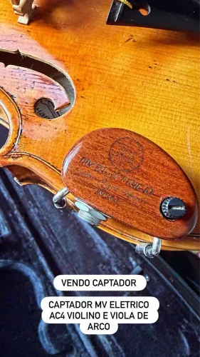 Captador Mv Eletrico Ac4 Violino E Viola De Arco