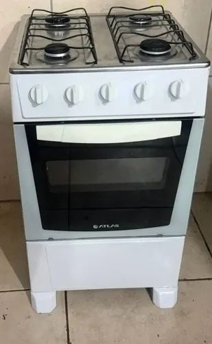 Fogão 4 bocas atlas usado barato conservado funcionando perfeitamente