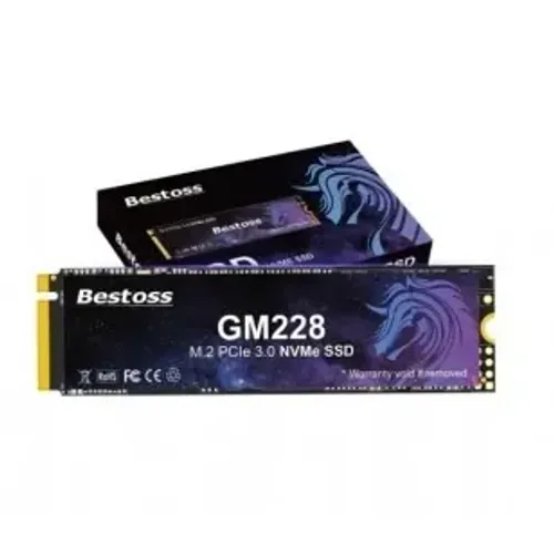 SSD M.2 2280, PCIE GEN 3X4 NVME 1.3, BESTOSS 256GB, LEITURA 2100 MB/S, GRAVAÇÃO 1500 MB/S