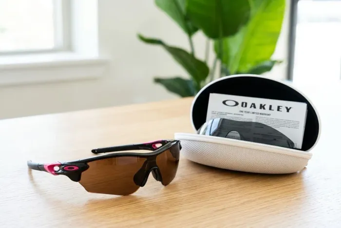 Oculos Oakley Radar Preto Rosa 2 Lentes no Estojo