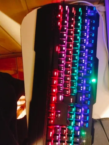Teclado mecânico switch azul
