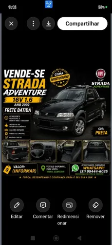 Fiat Strada Adventure 1.6 MPI 16V CE 2002