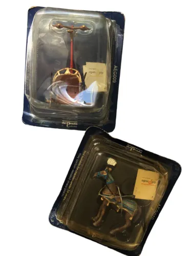 Miniaturas de Chumbo Cavalo e Biga Del Prado