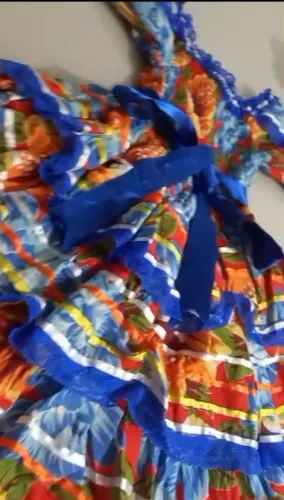 Vestido junino usado 1 vez ótimo estado