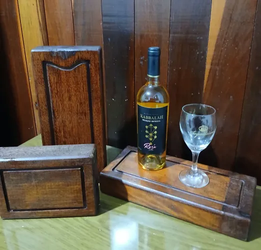 Petisqueira em madeira (3 peças)