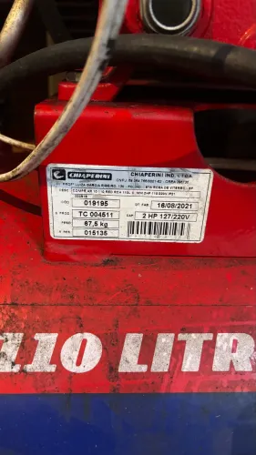 Compressor Chiaperini 110 Litros 2HP Profissional Red - 220v/127v